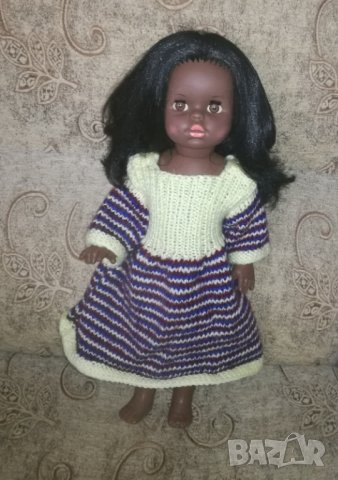 Кукла афроамериканка- Търтълмарк, Германия 60-те години, снимка 2 - Колекции - 23120136