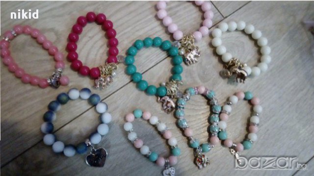 дамска гривна със слонче за късмет или сърце И ДРУГИ , снимка 7 - Гривни - 15715721