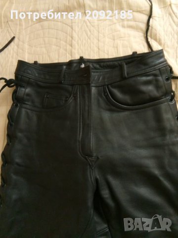 Рокерски  кожени панталони, снимка 2 - Панталони - 23353389