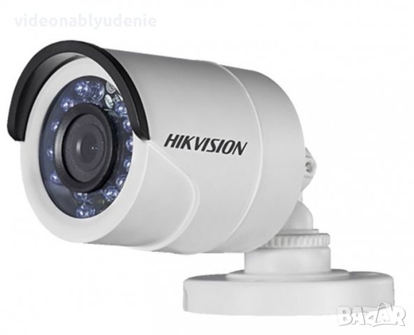 Метална Водоустойчива Hikvision DS-2CE16C0T-IRМF 1Mегапикселова 4в1 HD-TVI/AHD/CVI/CVBS Камера 2.8мм