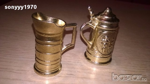 Мини ретро колекция-халба+кана-5х3см-внос швеицария, снимка 5 - Антикварни и старинни предмети - 17611303