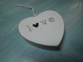 Дървено сърце Любов за окачване, снимка 1 - Други стоки за дома - 20894371