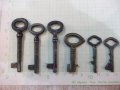Лот от 13 бр. стари ключета за ключалки, снимка 2