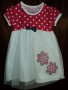 Нова детска памучна рокля с тюл , снимка 1 - Бебешки рокли - 13564403