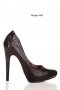 Черни класически кожени обувки, снимка 1 - Дамски обувки на ток - 7042695