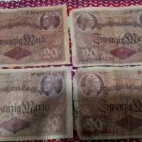 Банкноти с номинал 20 марки, снимка 1 - Нумизматика и бонистика - 20463444