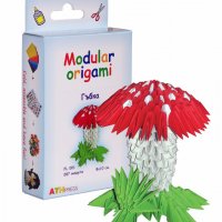 Комплект за изработване на модулно оригами Гъбка, снимка 1 - Други - 19519603