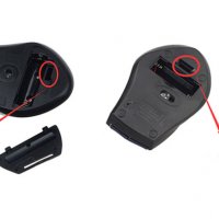 Безжична оптична мишка - 2.4GHz , 3200 dpi, снимка 5 - Клавиатури и мишки - 24049415