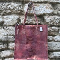 дамска чанта естествена кожа тип торба, снимка 13 - Чанти - 19428544