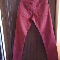 Zara Jeans дънки цвят бордо , снимка 2 - Дънки - 26017904