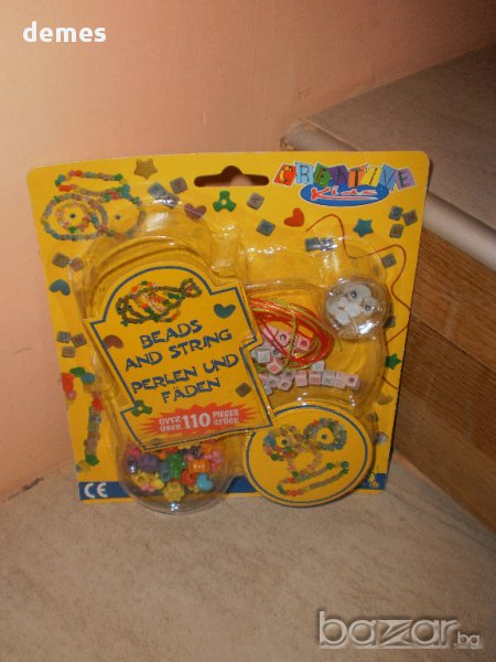 Детски комплект за низане и декорация от 110 елементи, нов , снимка 1