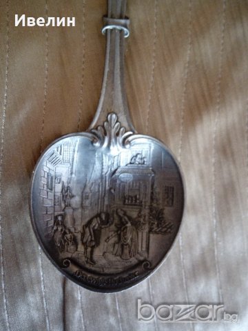 викторианска лъжица, снимка 3 - Антикварни и старинни предмети - 21299457