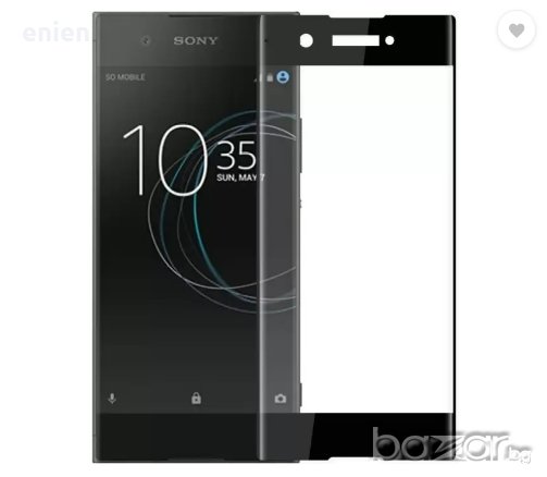 5D Equiptors Стъклен протектор за Sony Xperia XA Ultra /Черен/, снимка 1