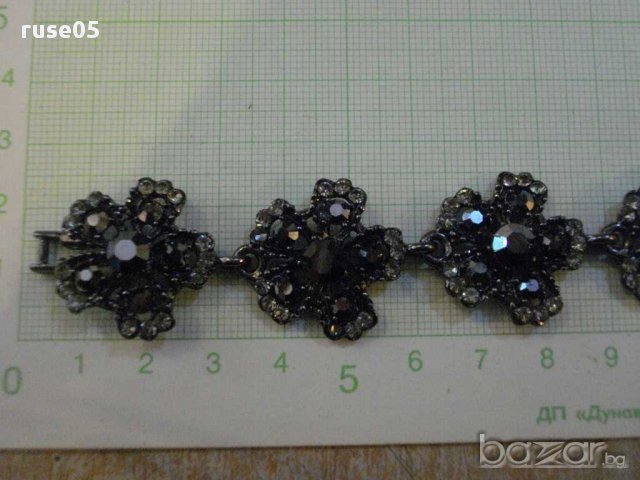 Верижка с камъни имитационна бижутерия, снимка 3 - Гривни - 11798527