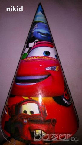 Макуин Маккуин колите McQueen cars картонена парти шапка шапки рожден ден