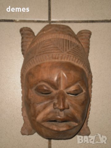  Стара Юруба маска-Нигерия, снимка 5 - Антикварни и старинни предмети - 23590673