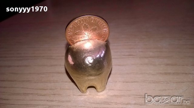 Мини ретро колекция-прасе-мед/месинг-3.5х3.5х2см-внос швеицария, снимка 14 - Антикварни и старинни предмети - 17348954