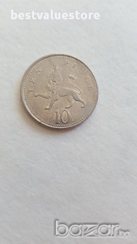 Монета От 10 Английски Пенса От 2004г. / 2004 10 UK Pence Coin KM# 989 Sp# 4650