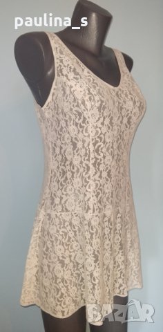 ВИНТИДЖ / Дантелена рокля тип нощница от соц-а