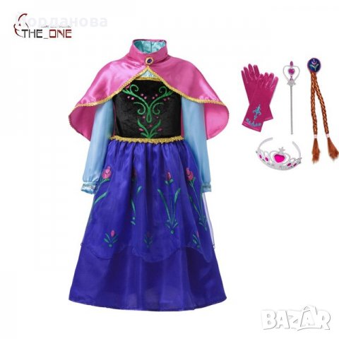 Парти рокли на Ана от Замръзналото кралство!!!, снимка 3 - Детски рокли и поли - 23405218