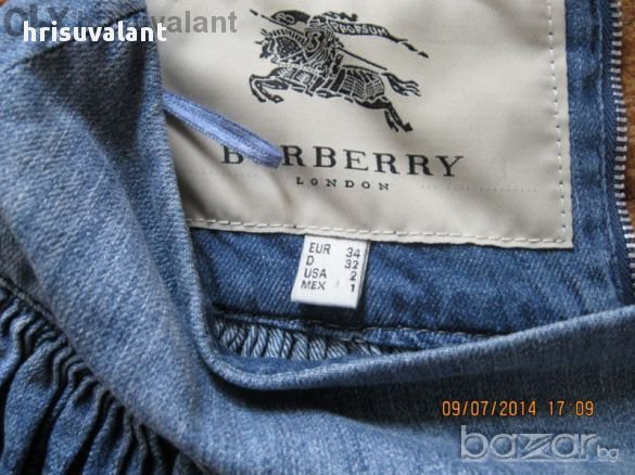 РАЗПРОДАЖБА Дънкова пола Burberry, снимка 2 - Поли - 11079475