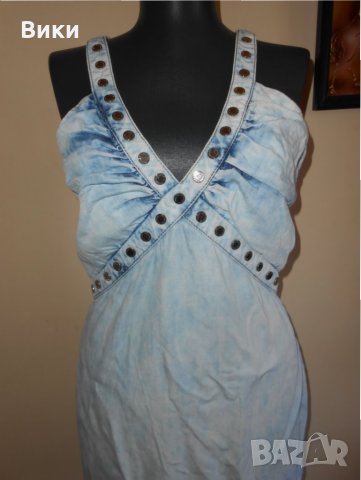 Дънкова рокля Аmnezia madness national jeans , снимка 6 - Рокли - 22781867