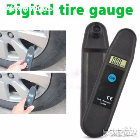 Манометър за измерване на налягането на автомобилни гуми
