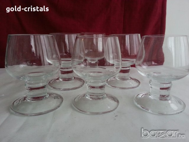  Стъклени чаши за ракия коняк  аперитив, снимка 6 - Антикварни и старинни предмети - 20243915