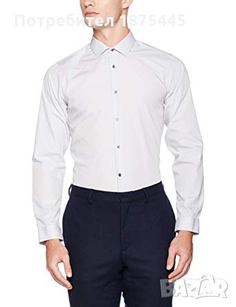 Burton Menswear Мъжка риза с дълъг ръкав - размер XL (54)
