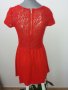 Дамска рокля червена дантела М/Л, снимка 3