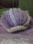 Ръчно плетена шапка тюрбан и шал, снимка 8
