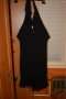 Черна рокля с воали и гол гръб, снимка 2