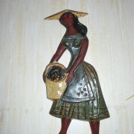 керамика,емайл- пано,картина-"Гроздоберачка", снимка 2 - Пана - 15383144