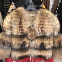 Дамско палто от натурална лисица, снимка 1 - Палта, манта - 19021598