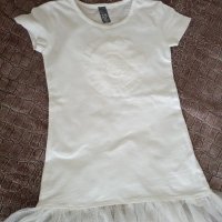 Бяла туника, блуза , снимка 1 - Детски Блузи и туники - 21749547