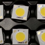 Moщен LED Cob светодиод-матрица 2800lm 25w Cree Cxa 1512 т 3000/5000к , снимка 1 - Осветление - 10555771