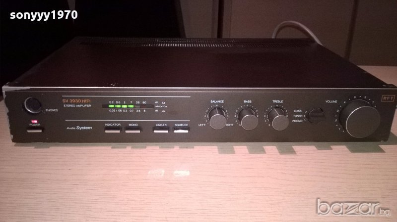 Rft sv 3930 hi-fi stereo amplifier-made in germany-внос швеицария, снимка 1