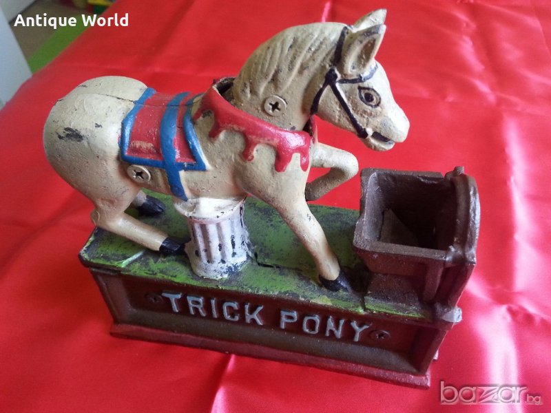 Старинна Американска ЧУГУНЕНА Играчка Патент 1885г., снимка 1