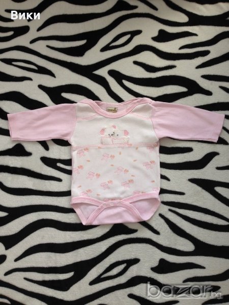 Бебешки бодита с дълъг ръкав 0-3 м, снимка 1