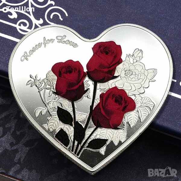 Розите на любовта - Монета за влюбени, снимка 1