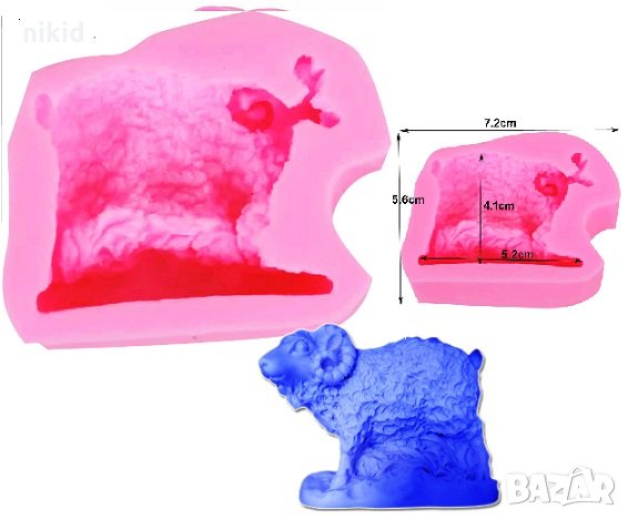 Права Овца силиконов молд форма декорация торта фондан шоколад и др., снимка 1