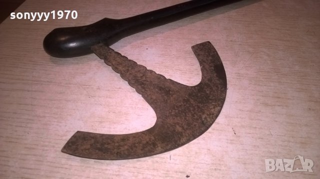 томаховка-метал/тик-48х16см-внос швеицария, снимка 6 - Колекции - 25986679