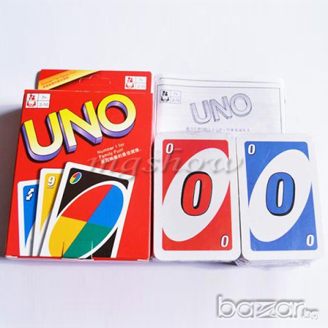 Карти Uno + Упътване на български и английски, снимка 5 - Карти за игра - 15650164