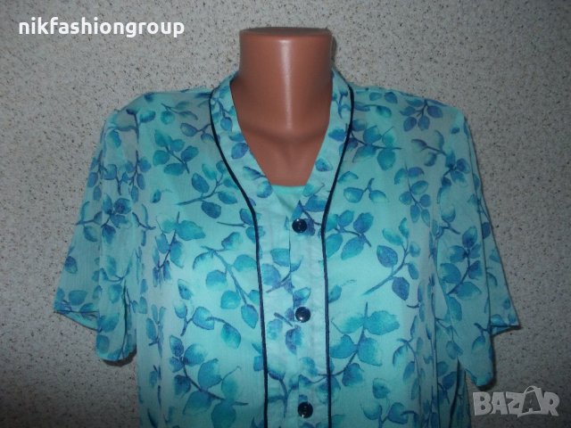 Светло синя риза на клончета, L размер, снимка 2 - Ризи - 24895003