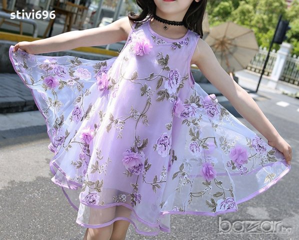 Детска рокля 70/40 лилава. 100 % Ново., снимка 1 - Детски рокли и поли - 18624957