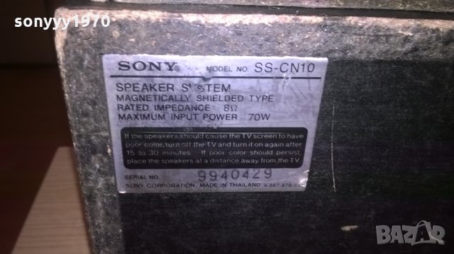 sony център 70w+колони-2х100w-внос швеция, снимка 7 - Тонколони - 25699229