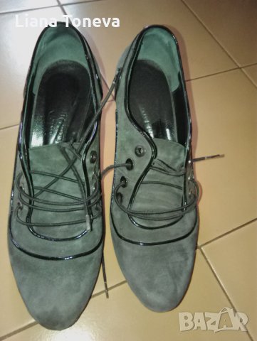 обувки набук тьмносиви