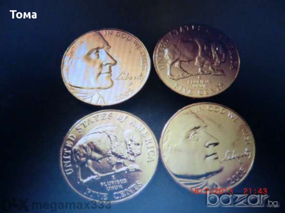 5 US CENT златна вана