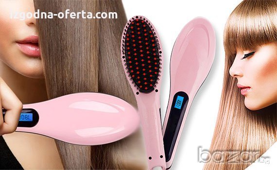 906 Йонизираща четка за изправяне и изсушаване на коса, снимка 2 - Аксесоари за коса - 17431236