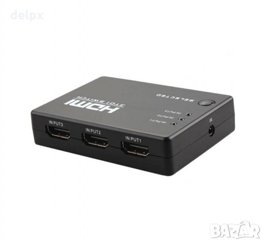 Суич, сплитер, удължител за HDMI 3входа/1изход